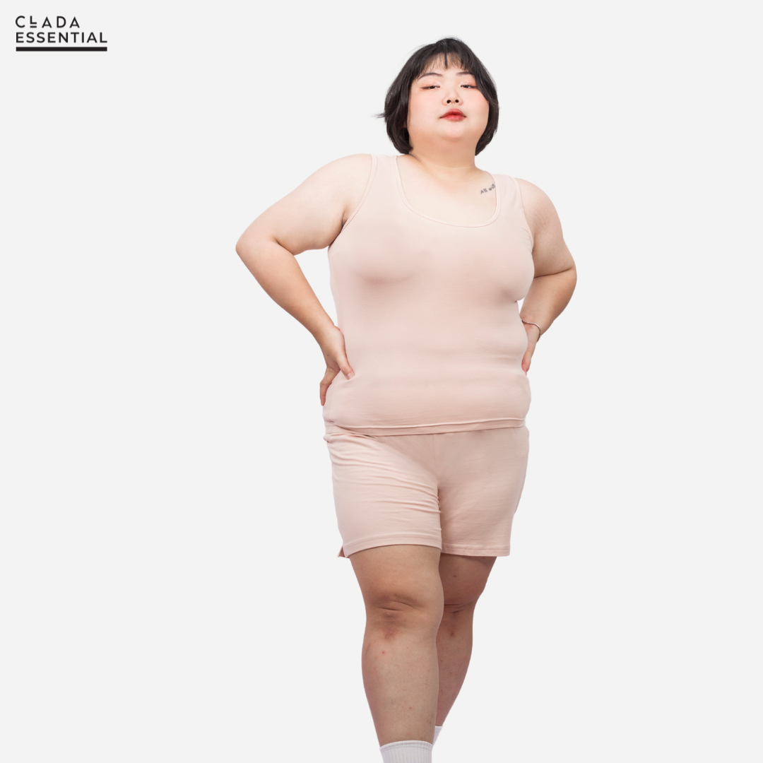 Áo ba lỗ nữ bigsize thương hiệu CLADA - Baby pink