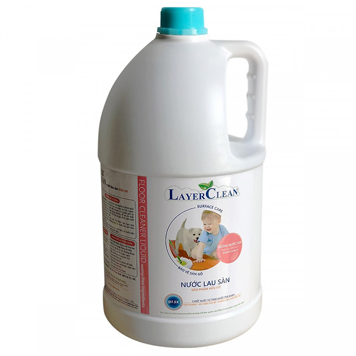 [THANH LÝ] Nước lau sàn hữu cơ Layer Clean chai 5L