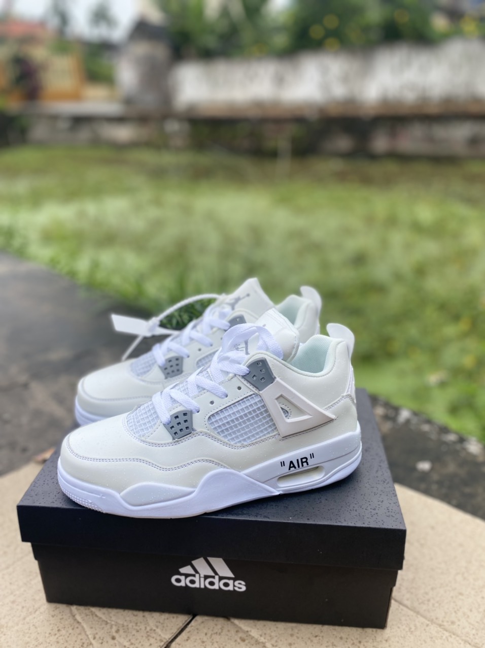 (FREESHIP+ QUÀ TẶNG)Giày Sneaker  JD4 FULL TRẮNG  [FREESHIP+ẢNH THẬT]  [Full Box] D&P HÀNG SIÊU CẤP