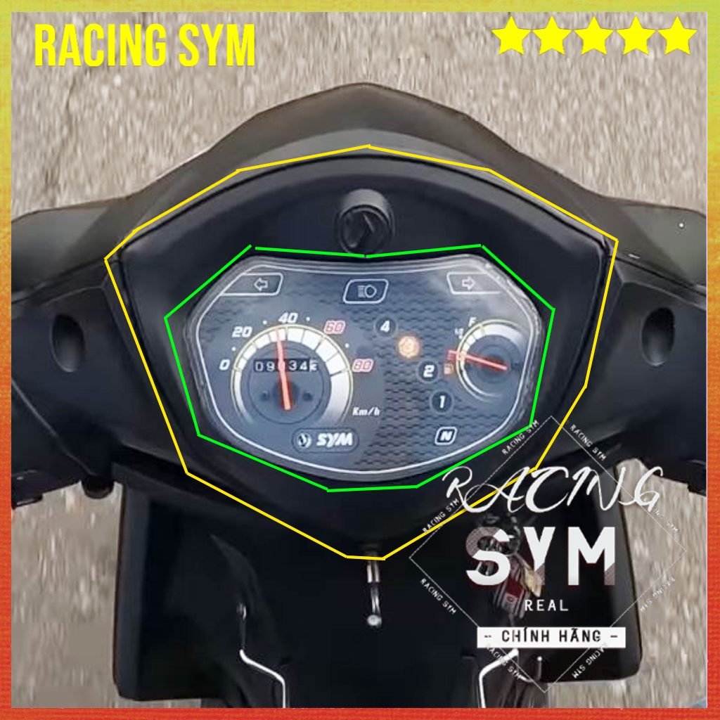 Ốp viền đồng hồ Galaxy 50cc chính hãng SYM