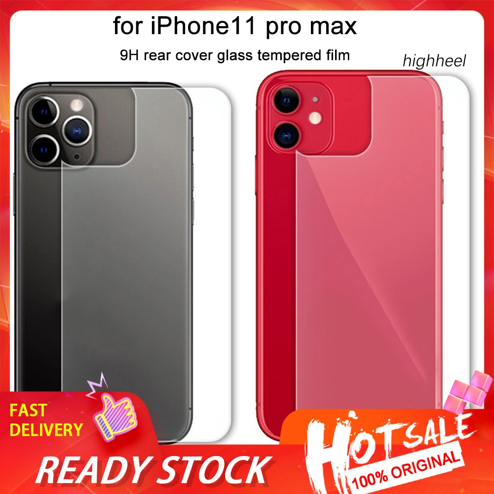 Miếng Dán Kính Cường Lực Mặt Sau Cho iPhone 11, Dán Mặt Lưng iPhone