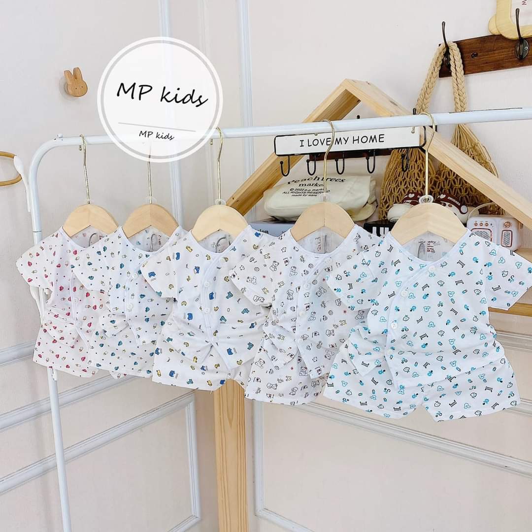 Set 5 bộ cúc cài lệch cho bé từ 3-8kg