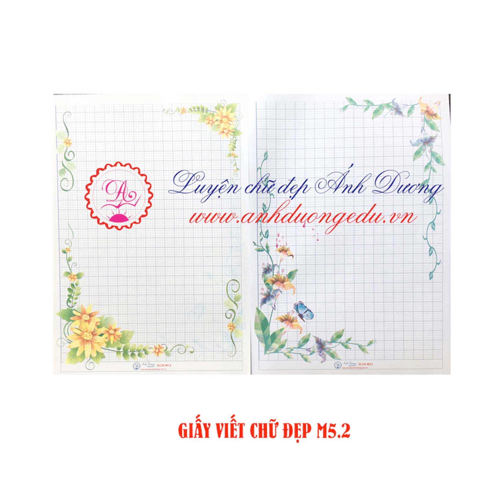 [HCM]Giấy Hoa Luyện Chữ Đẹp ( xấp 30 tờ  )