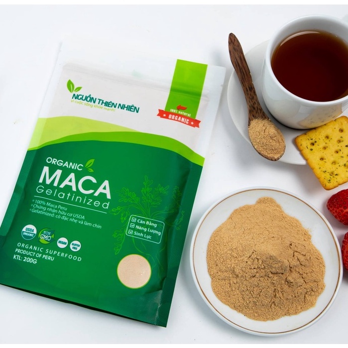 Combo 2 Túi Bột Sâm Maca Peru hữu cơ 200g NguồnThiên Nhiên