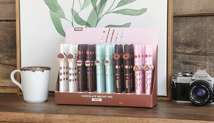 Bút Gel/Mực nước bánh que Chocolate dễ thương