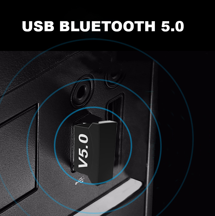 Thiết bị USB thu phát Bluetooth 5.0 cho máy tính , laptop, điện thoại .....