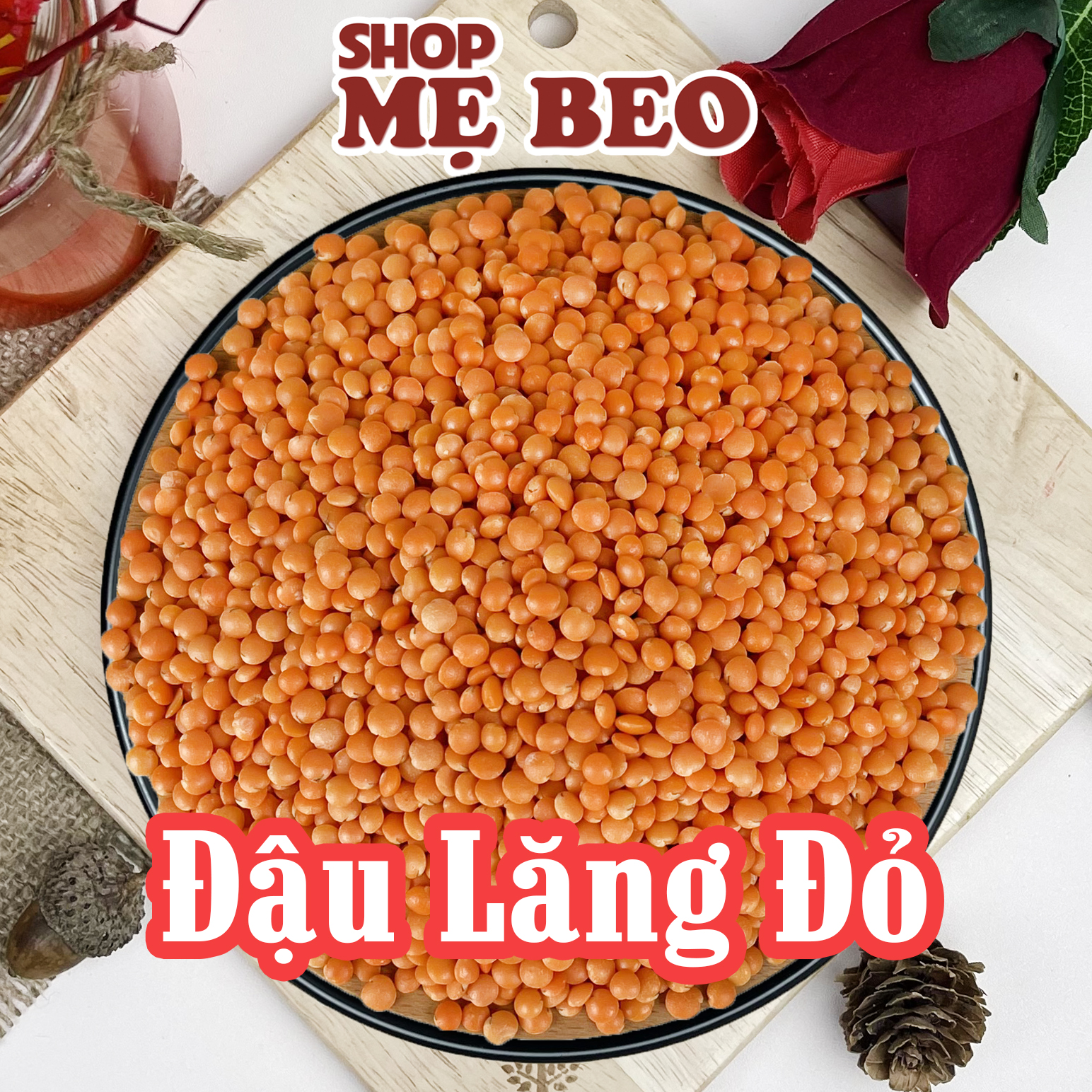 Hạt Đậu Lăng Đỏ Cam Shop Mẹ Beo