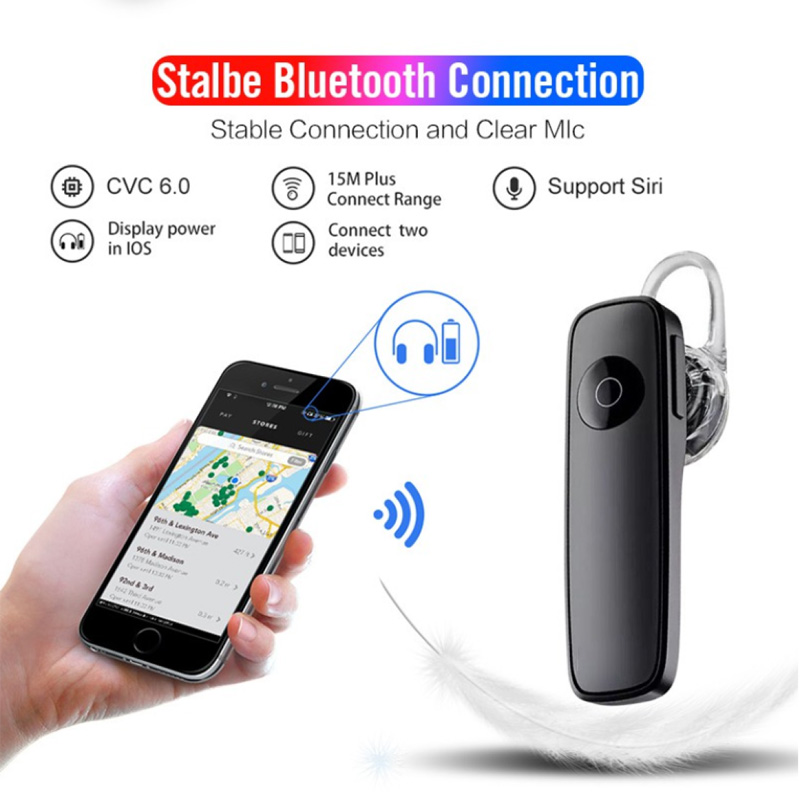 [Với đồng hồ LED miễn phí]Tai nghe Bluetooth Headset M165 bluetooth V4.1