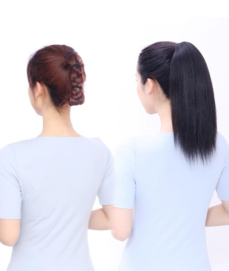 Tóc giả cột thẳng 40cm D13S 💖FREESHIP💖 buộc tóc giả nữ thẳng, tóc giả nữ thời trang, tóc giả nữ Sỉ 35k