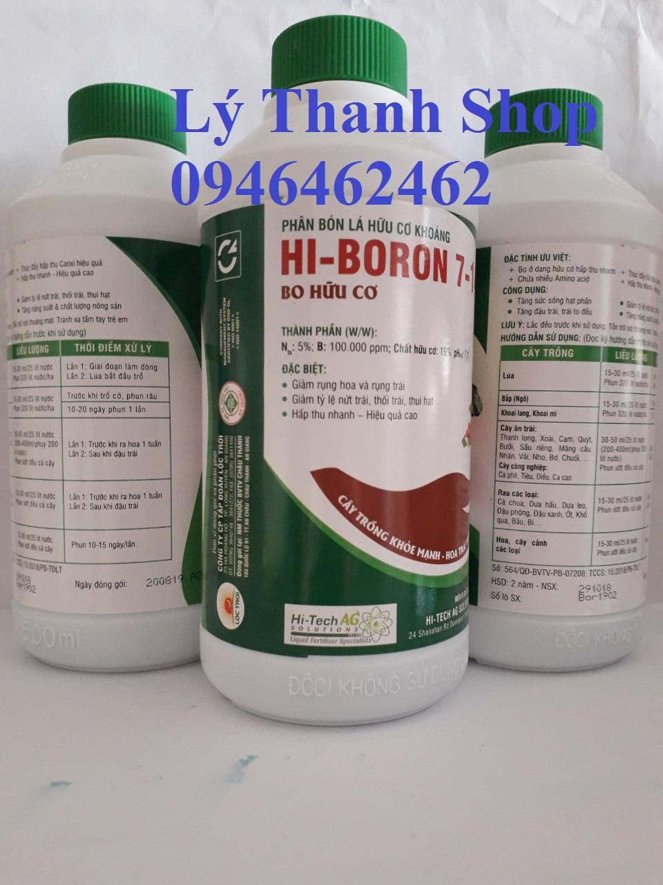Phân bón lá hữu cơ Hi-Boron 7-14 500ml