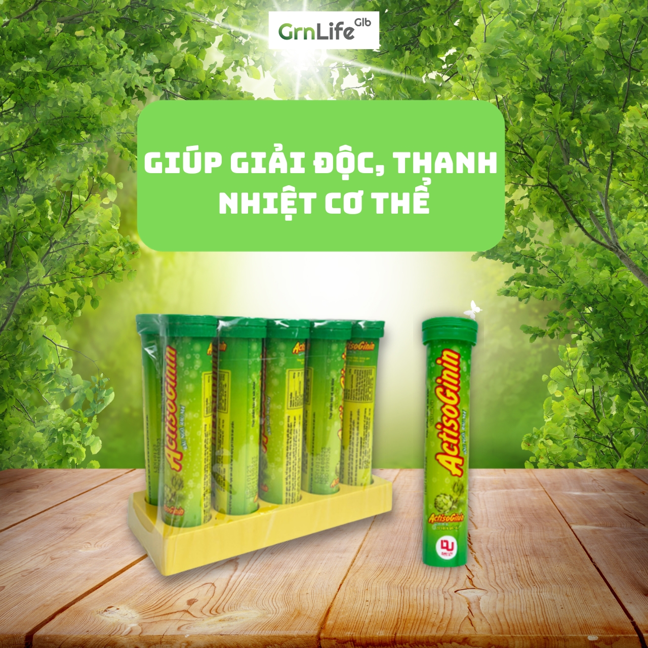 Sủi Actiso Ginin râu ngô rau má