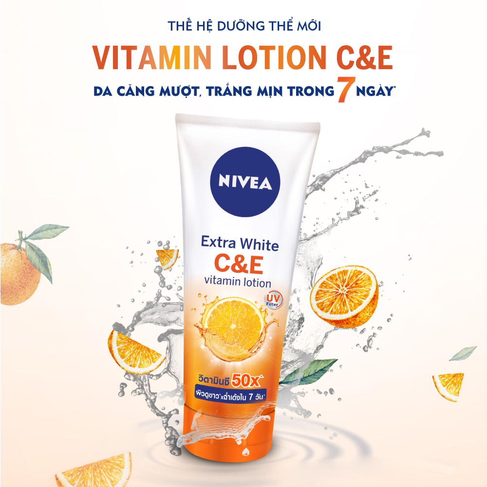 Sữa Dưỡng Thể Kích Trắng Da Nivea Extra White Vitamin Lotion 180ml