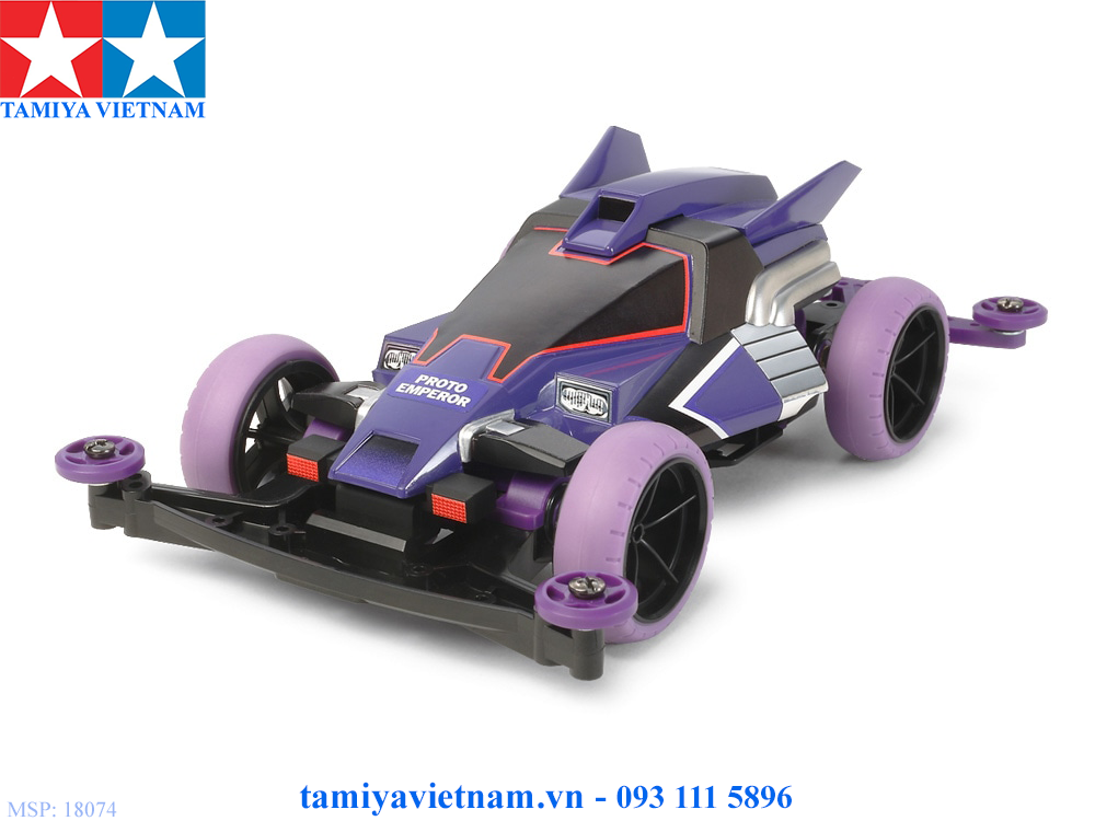 18074 mô hình xe đua lắp ráp chạy bằng pin mini 4wd dash-x1 proto-emperor premium