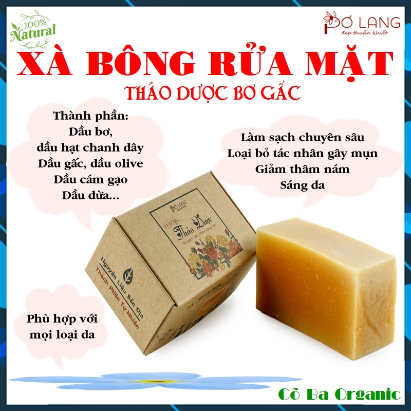 [HCM]Xà bông thảo dược Pơ Lang