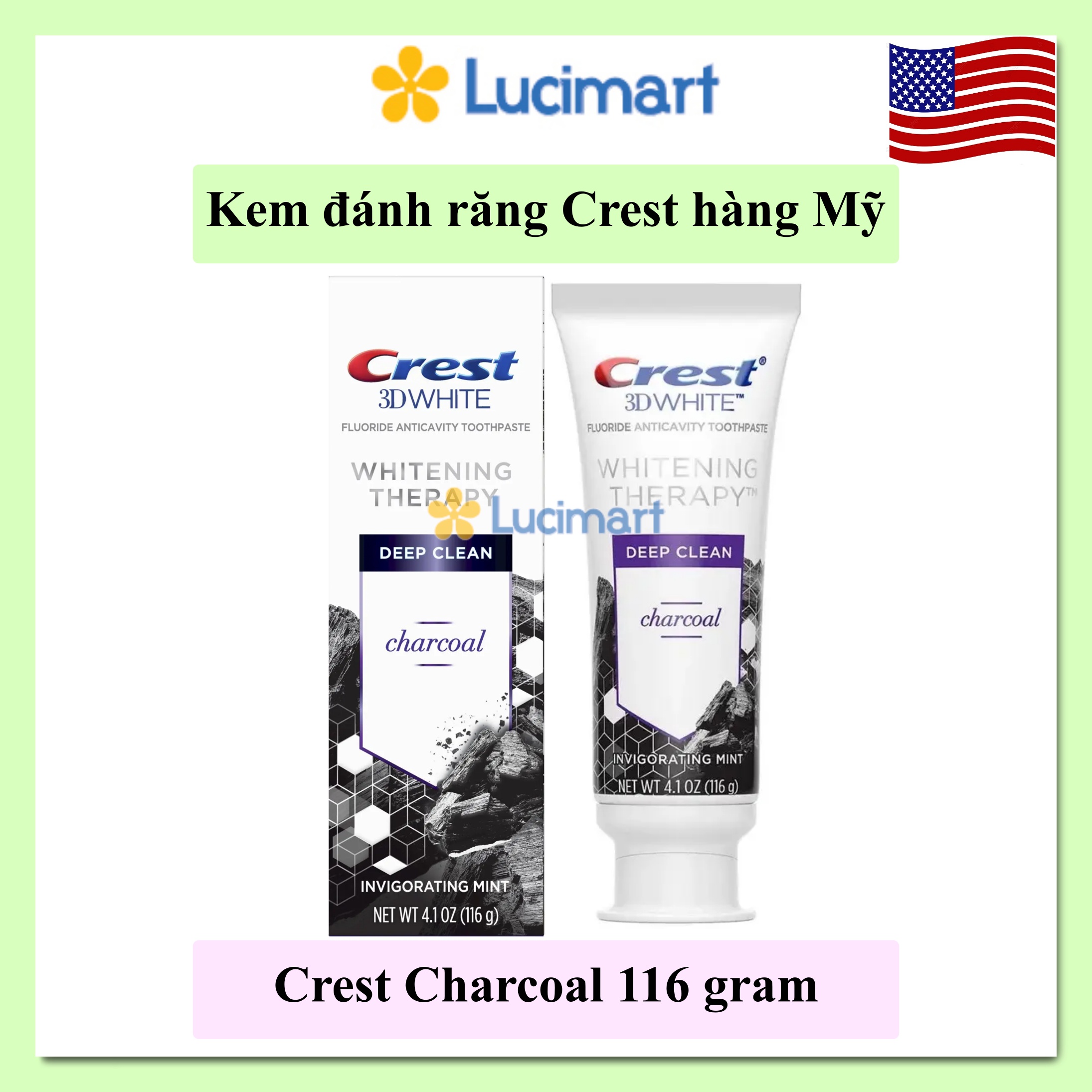 Kem đánh răng Crest của Mỹ các loại [Hàng Mỹ]