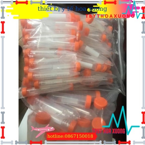 ống ly tâm 15ml -ống falcon 15 ml (túi 100 ống)