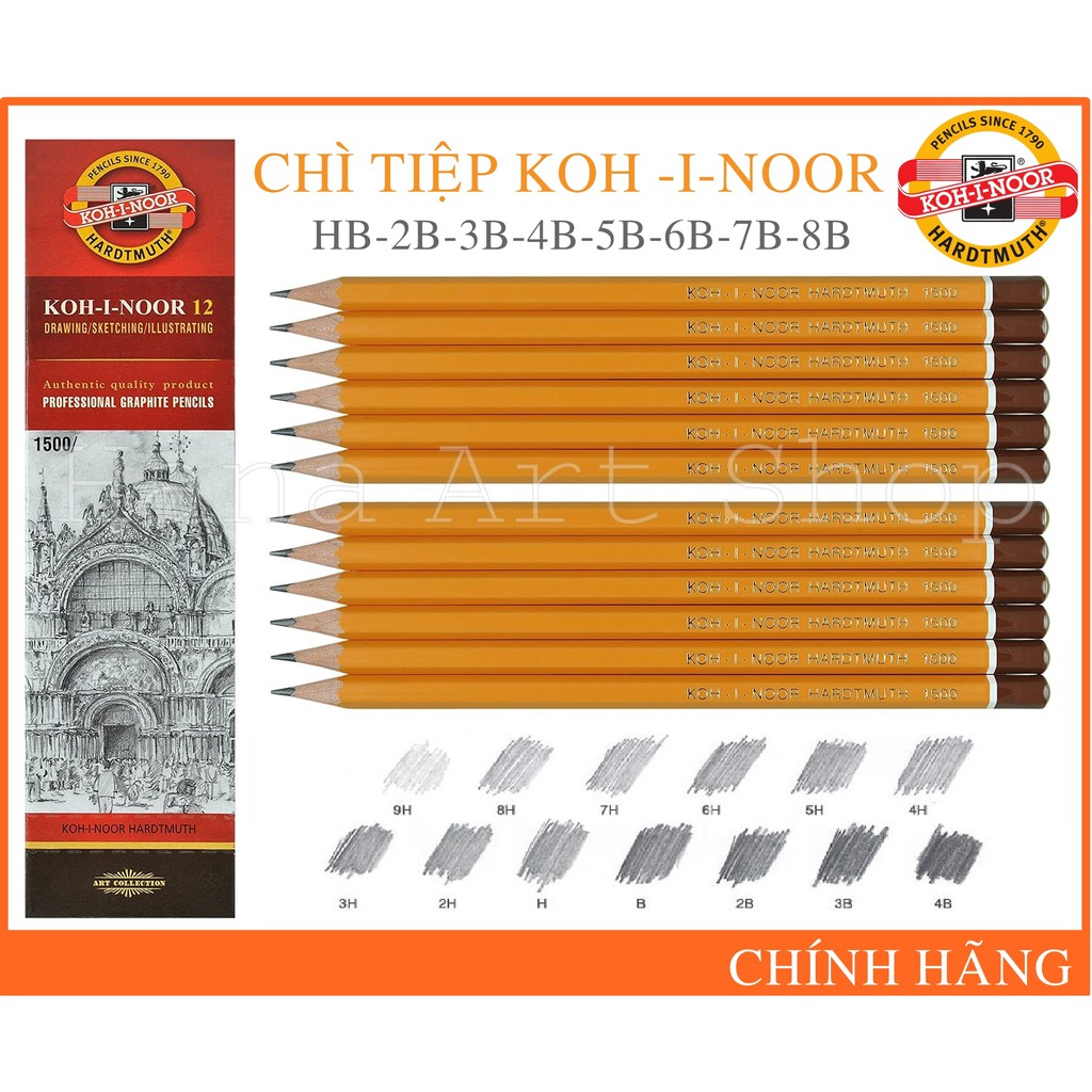 Bút chì Tiệp Koh i noor - Chì gỗ 1500