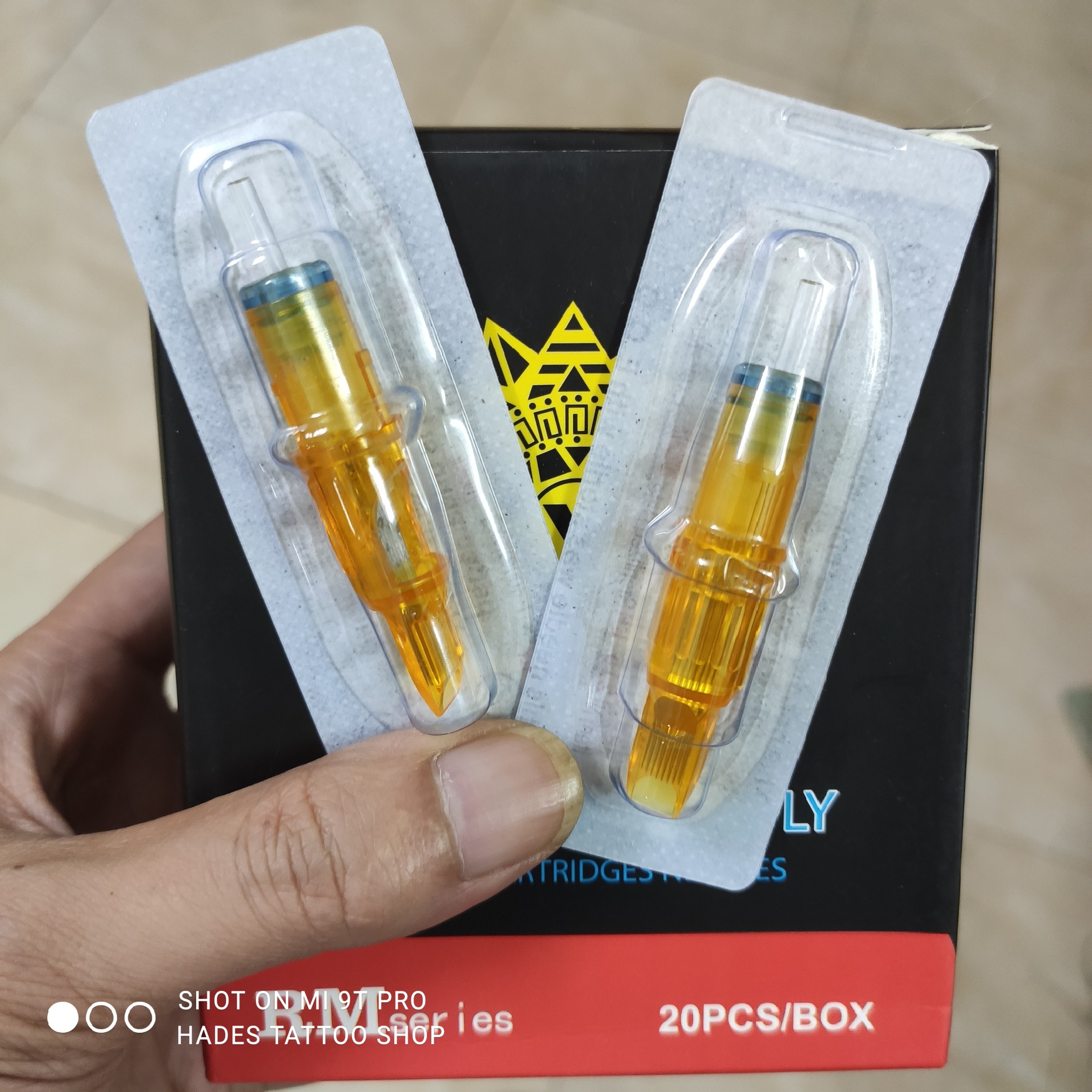 Kim xăm Pen 7RM đánh bóng Yellow Dragonfly ( 20 kim / 1 hộp )