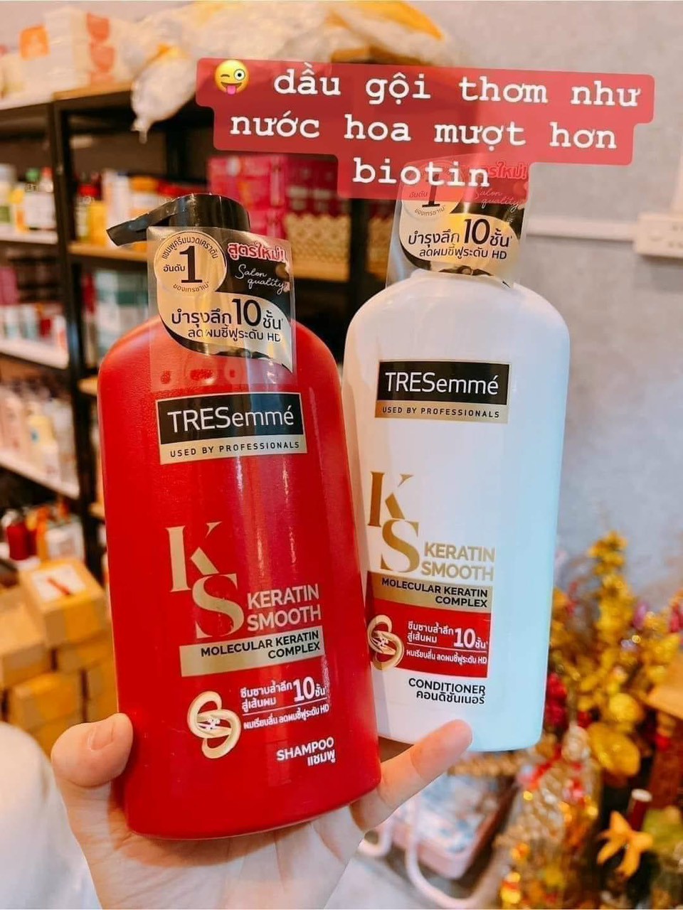 Dầu gội-xã Tresemme KERATIN SMOOTH Thái Lan 400ml/450ML