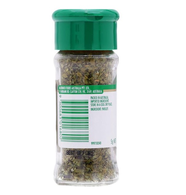 Parsley Flakes McCormick 5g / Lá mùi tây / Úc