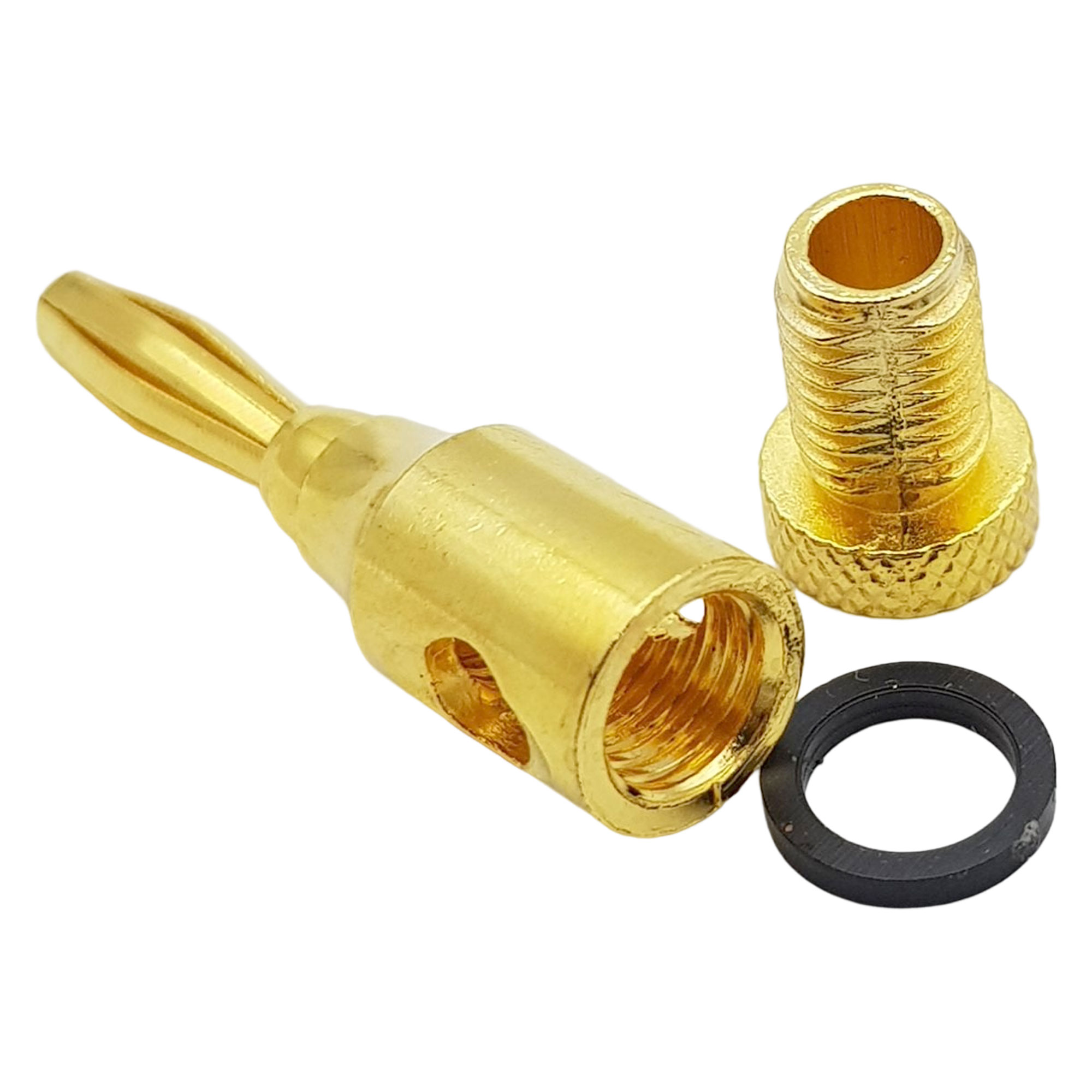 Jack bắp chuối 4mm mạ vàng