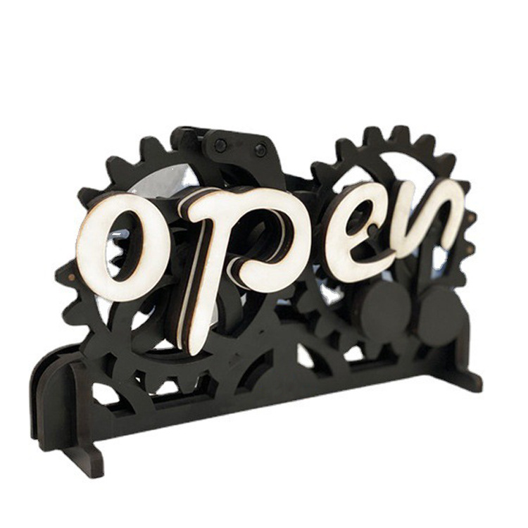 Biển Close Open Bánh Răng Chuyển Trạng Thái Độc Đáo