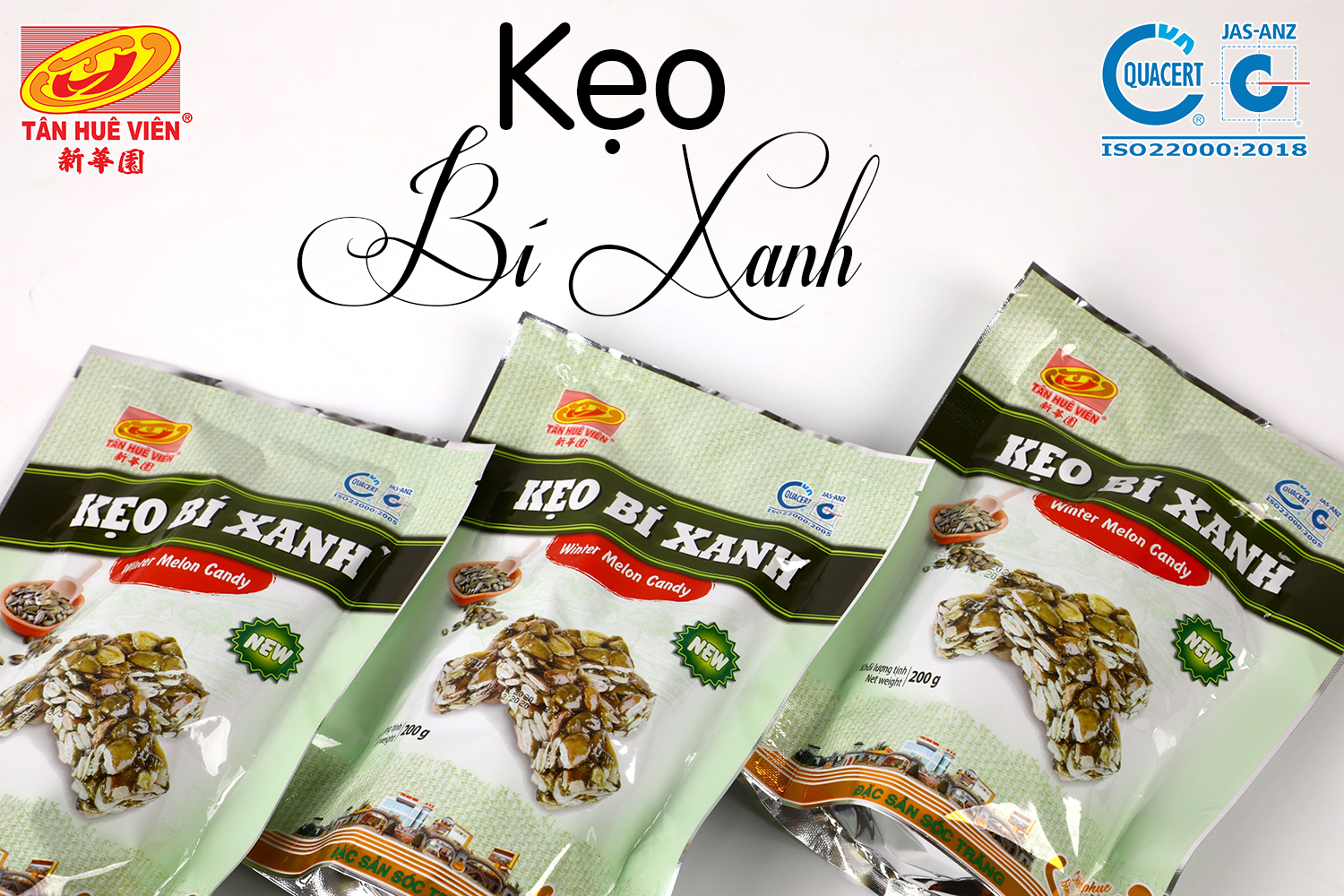 Kẹo bí xanh 200gr Tân Huê Viên
