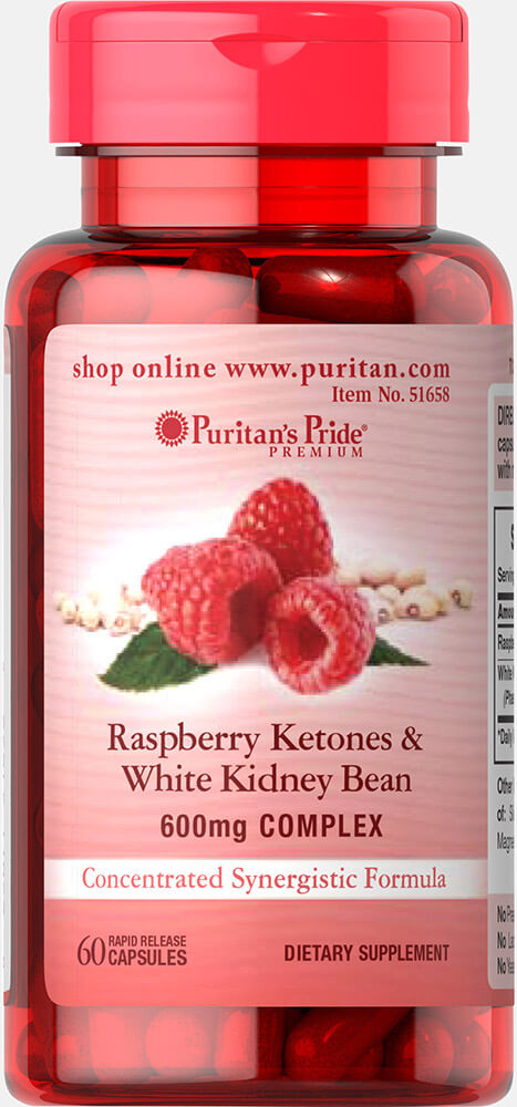 Viên uống hỗ trợ giảm cân an toàn Raspberry Ketones and White Kidney Bean