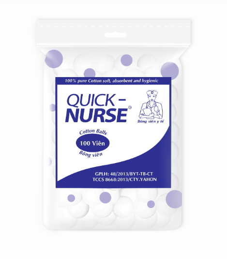 Gòn viên Quick Nurse (100 viên/túi)