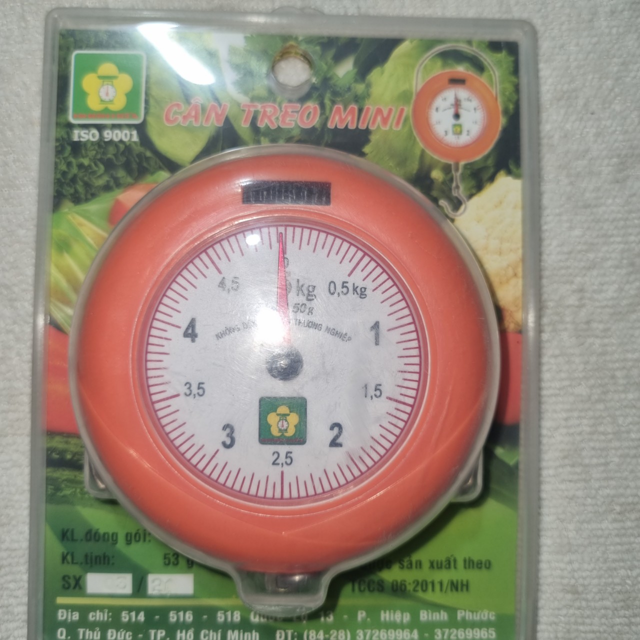 Cân treo mini  NHƠN HÒA 5Kg ( hàng y hình) ( màu ngẫu nhiên)