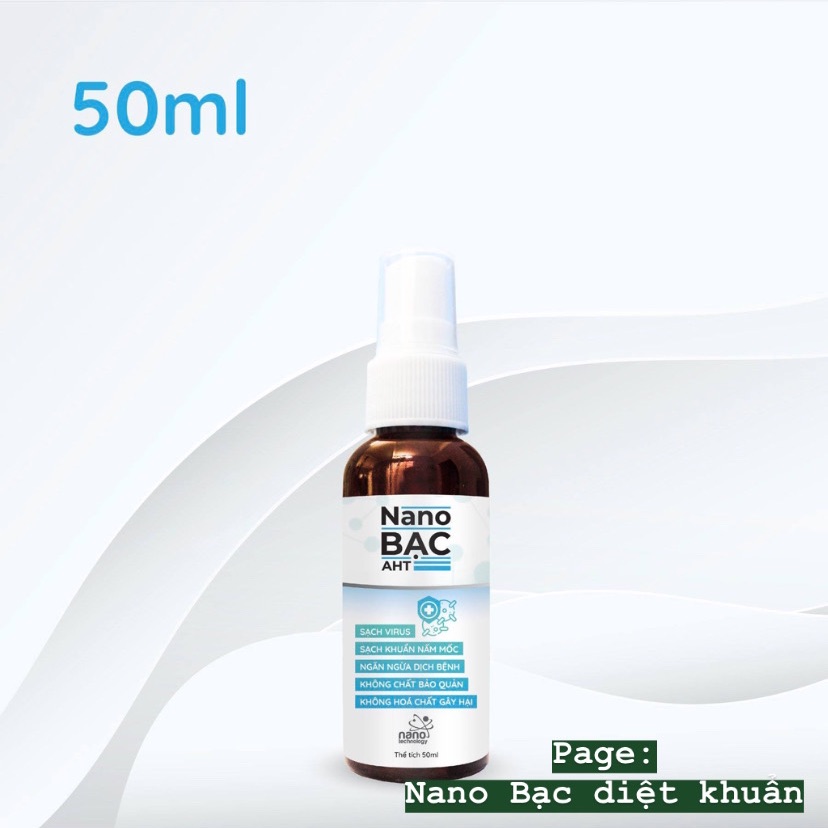 Chai xịt diệt khuẩn Nano Bạc size nhỏ