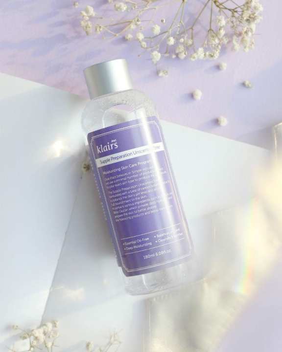 Nước hoa hồng DEAR KLAIRS SUPPLE PREPARATION UNSCENTED TONER 180ML