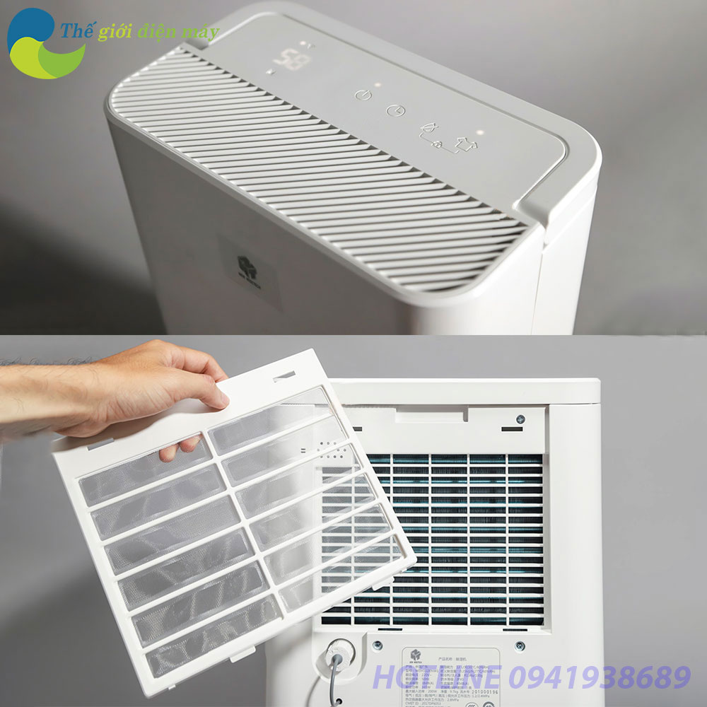[Trả góp 12Th] Máy hút ẩm thông minh Xiaomi Mijia WIDETECH 12L - Bảo hành 6 tháng - Shop Thế Giới Điện Máy - Có thể kết nối app, sấy quần áo, phù hợp trời nồm