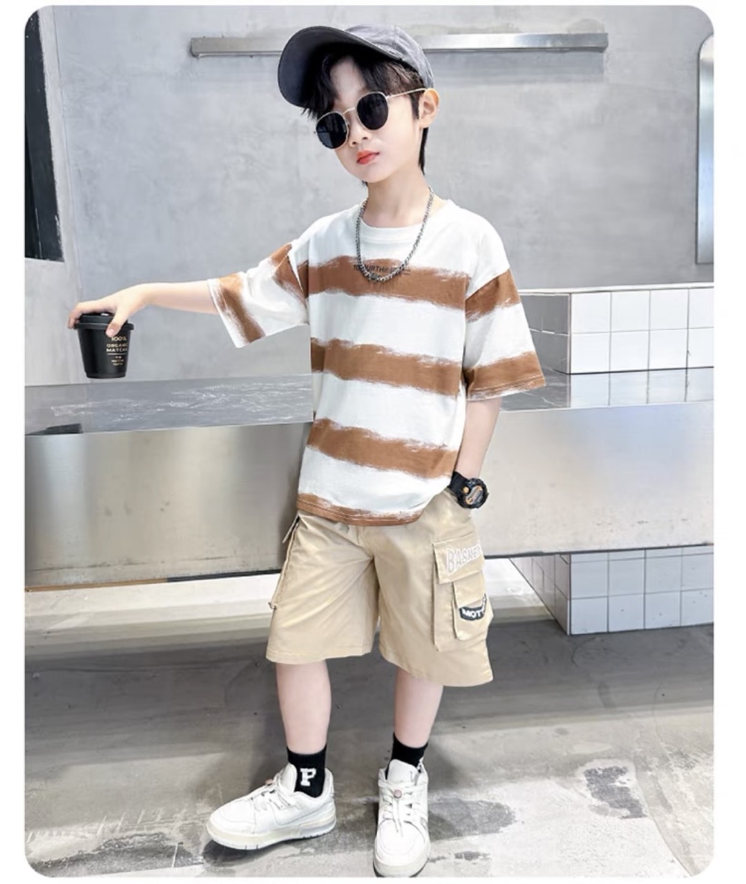 Sét kaki bé trai sọc