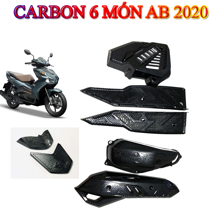 COMBO ỐP CARBON 5 MÓN, 6 MÓN CHO AB 2020 (HÀNG ĐẸP NHƯ HÌNH ĐẠI DIỆN)