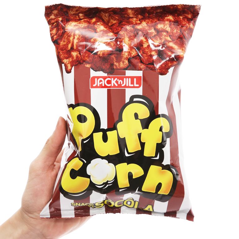 Bánh Snack Vị Socola Puff Corn 45g-Ăn Vặt Sumo Snack