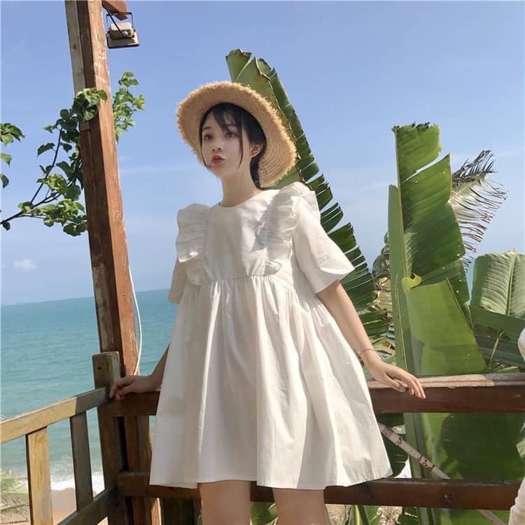 [ ẢNH THẬT]  ĐẦM BABYDOLL NỮ VIỀN BÈO CHẤT THÔ MỀM THỜI TRANG HÀN QUỐC, AMELIA, ĐẦM XÒE NỮ, ĐẦM TIỂU THƯ, ĐẦM NỮ DỄ THƯƠNG, ĐẦM NỮ DỰ TIỆC, ĐẦM XUÔNG, ĐẦM BÁNH BÈO, ĐẦM NỮ HOT TREAND, ĐẦM VINTAGE