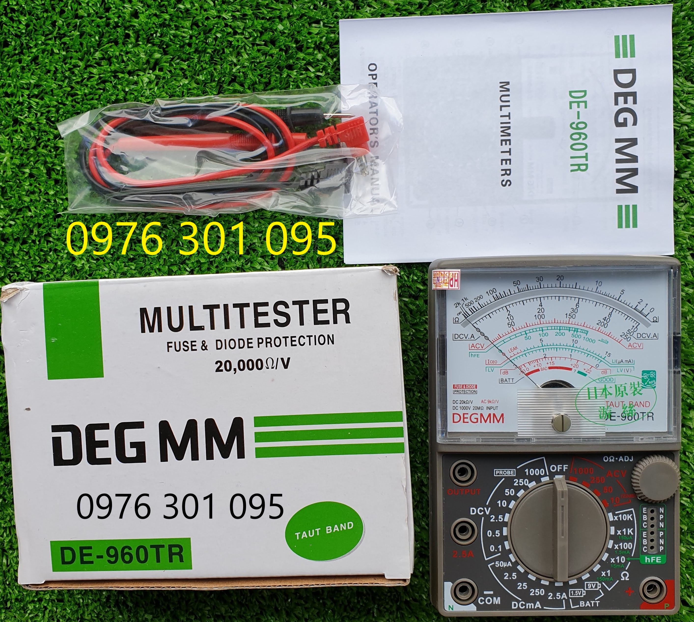 [DE - 960TR] Đồng Hồ Đo Điện Vạn Năng DE - 960TR (xanh)