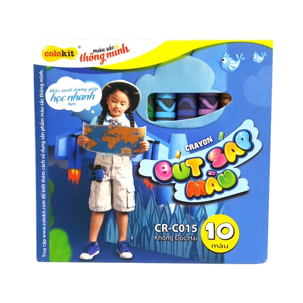 Bút Sáp Màu Colokit CR-C015 - 10 Màu