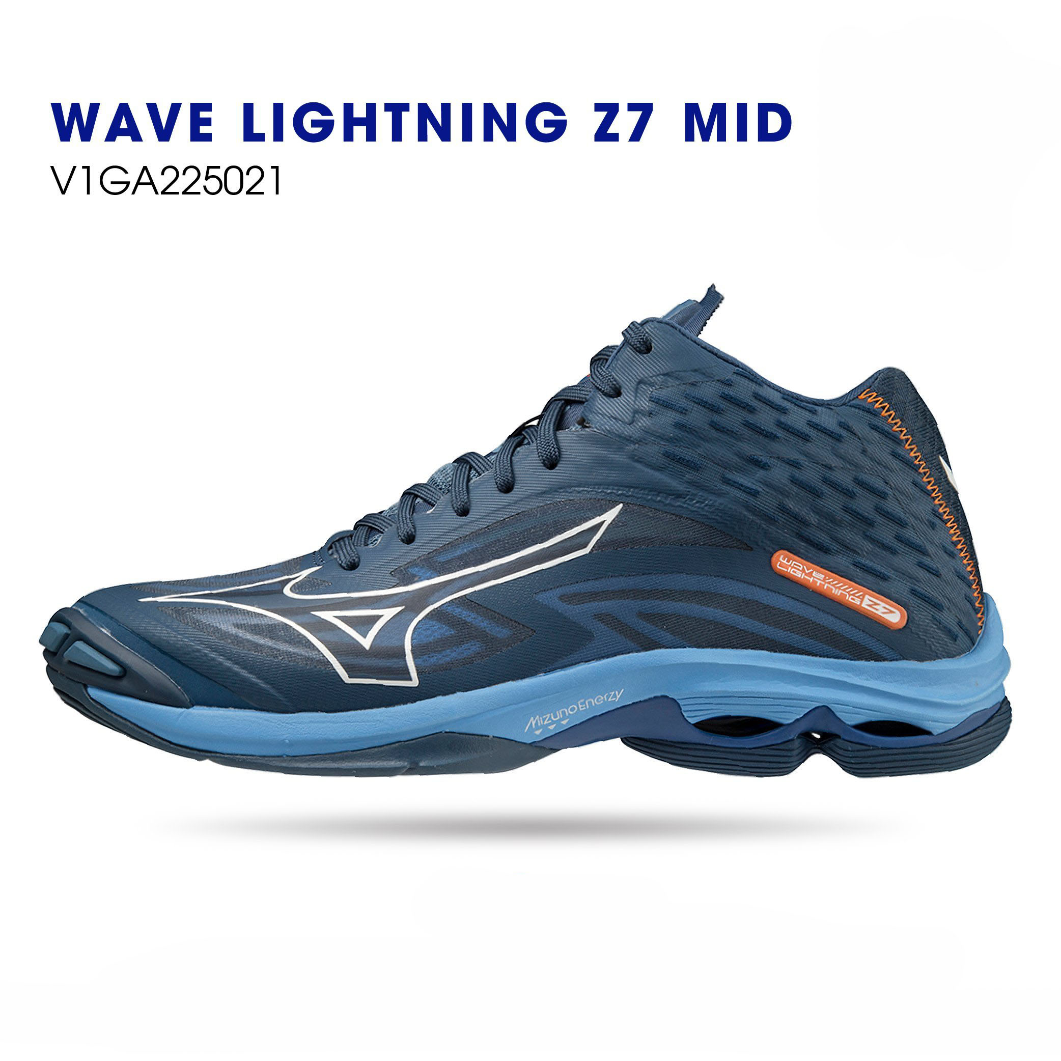Giày bóng chuyền Mizuno chính hãng Wave Lightning Z7 Mid V1GA225021 màu