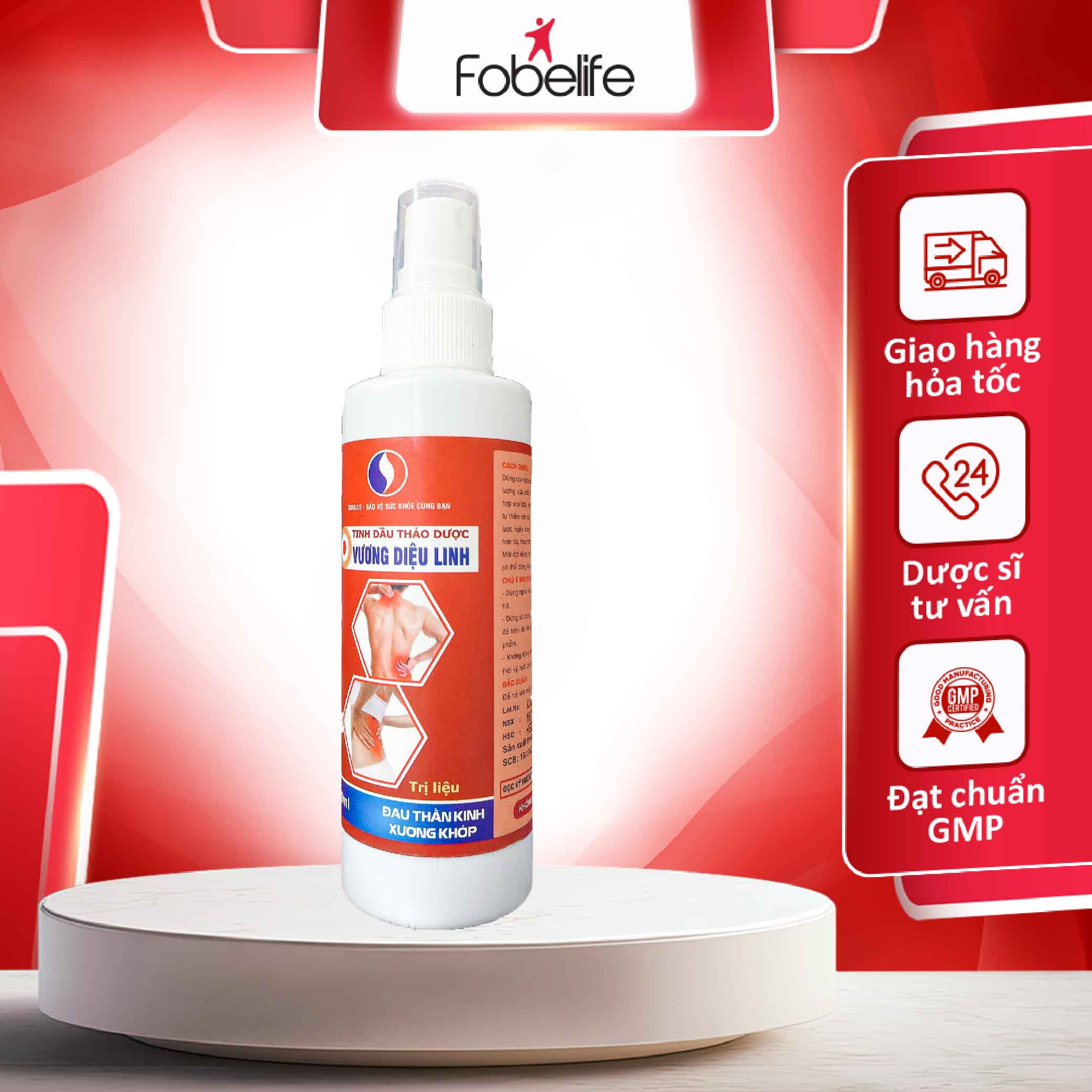 Chai xịt nóng giảm đau nhức xương khớp vương diệu linh - chai 100ml