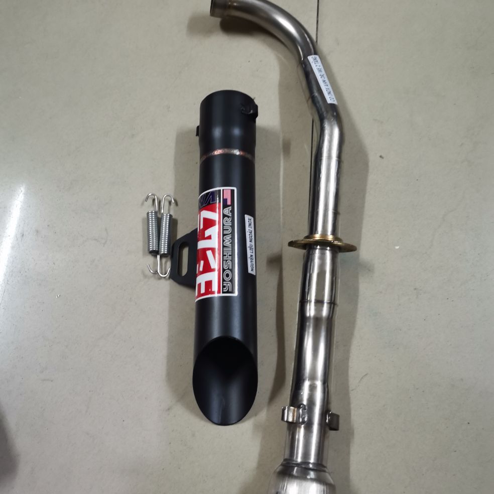 pô xe máy dream Wave cũ cúp 67 toke inox không nỉ (màu đen)