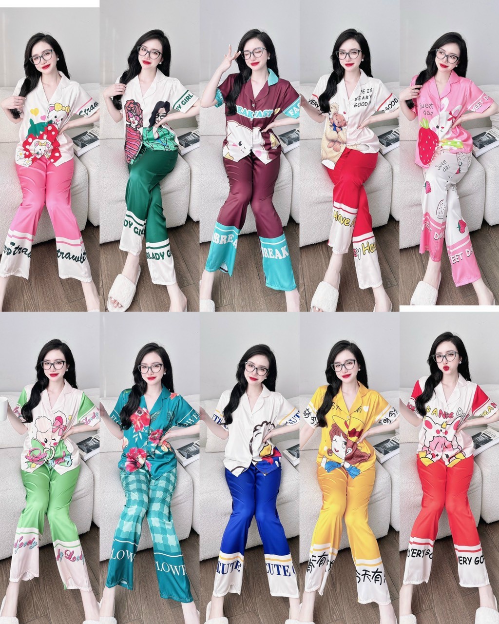 [HCM]Đồ Bộ Pijama Cao Cấp