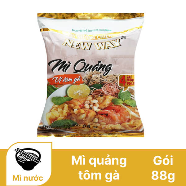 CB 15 GÓI MÌ QUẢNG NEW WAY TÔM GÀ 88GR C