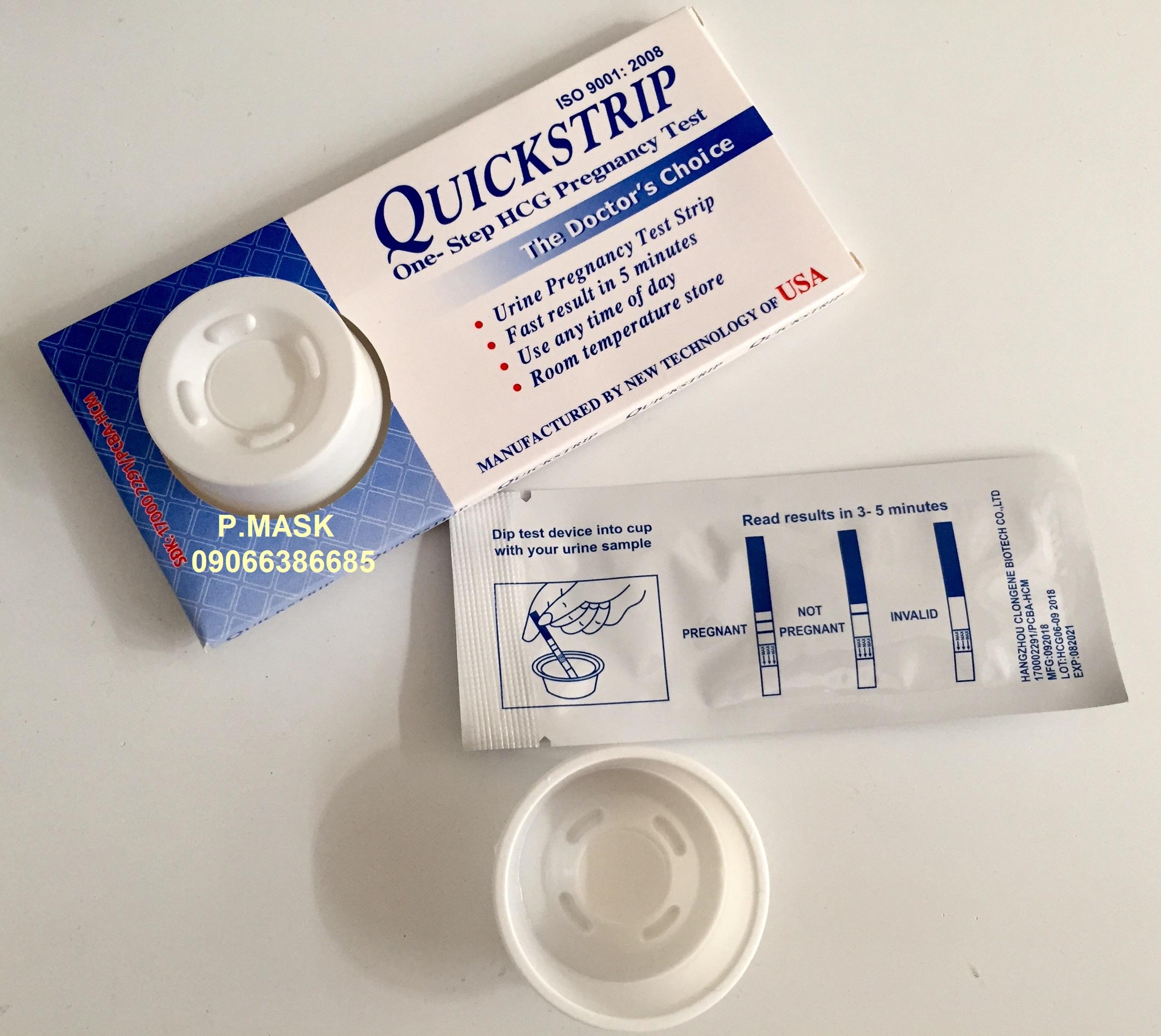 Combo 6 Que Thử Thai Quickstrip Phát Hiện Thai Sớm