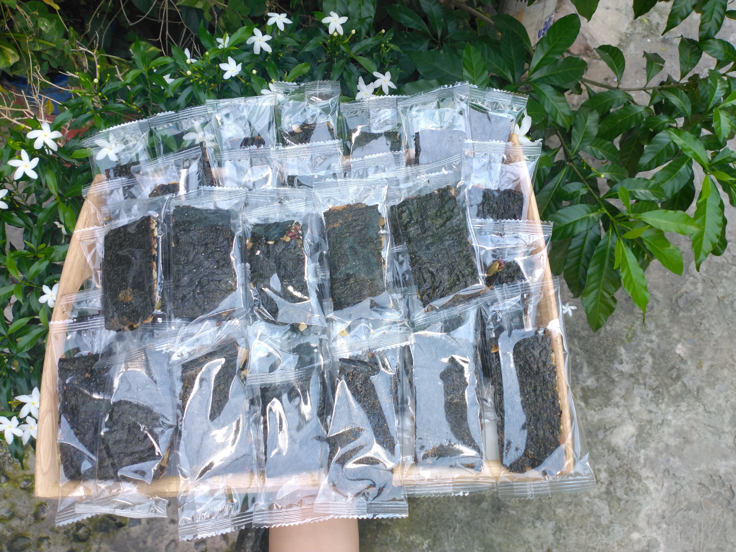 rong biển kẹp hạt 250g (vị mặn, ăn chay được)