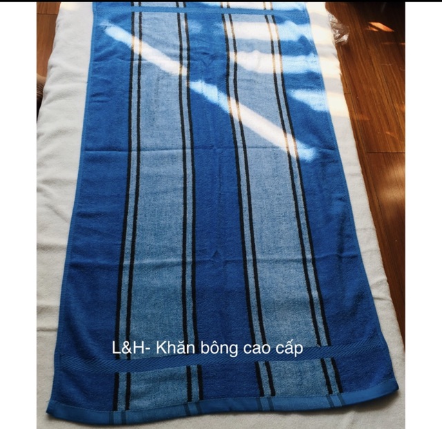 Khăn tắm kẻ sọc Tân Thịnh 100% cotton 50x100cm