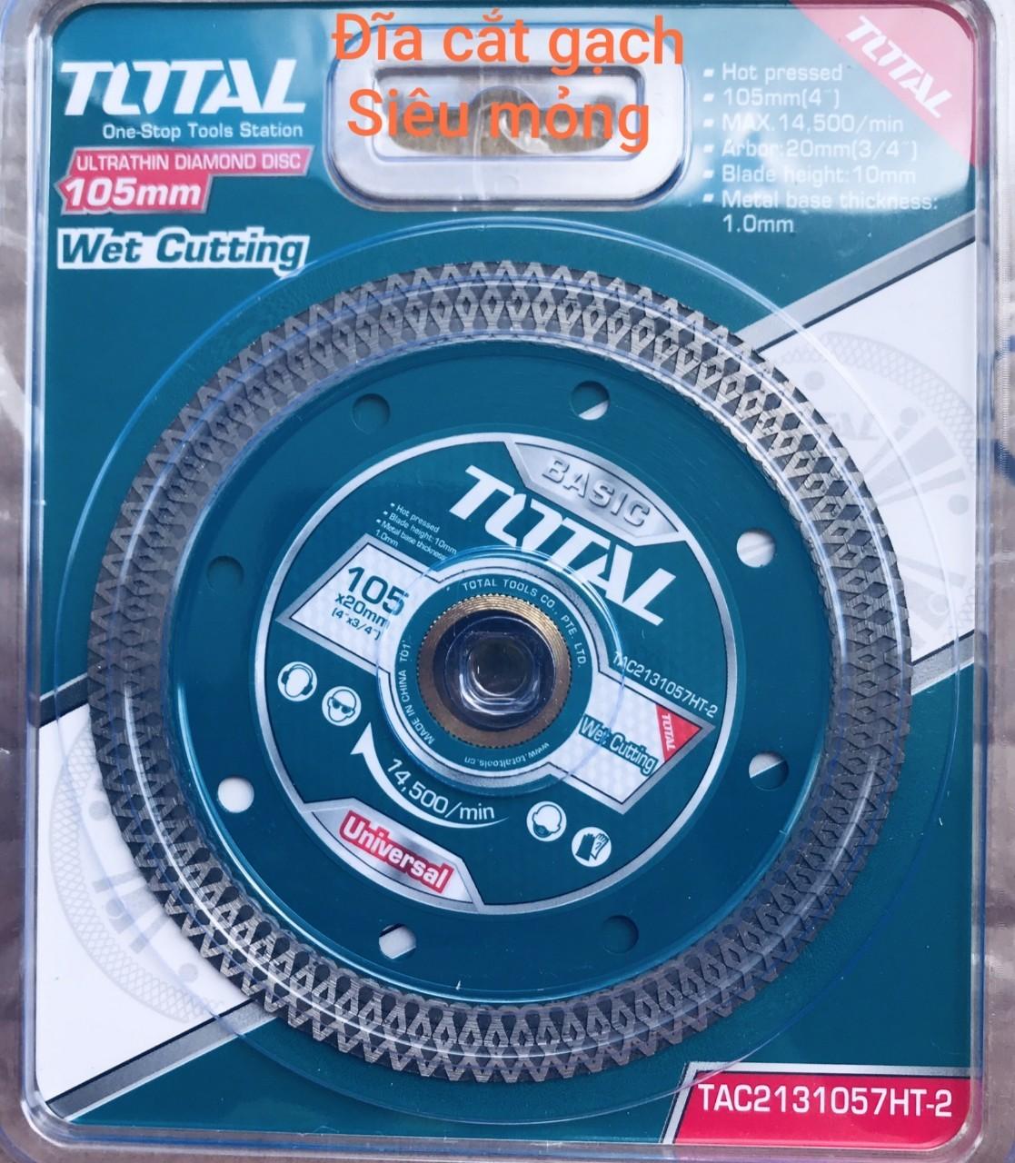 D:105mm cốt:20 mm đĩa cắt siêu mỏng total tac2131057ht-2