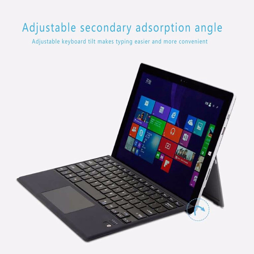 Bluetooth Keyboard for Microsoft Surface Pro 7 6 5 4 3 Keyboard PU Leather Magnetic keyboard with touchpad