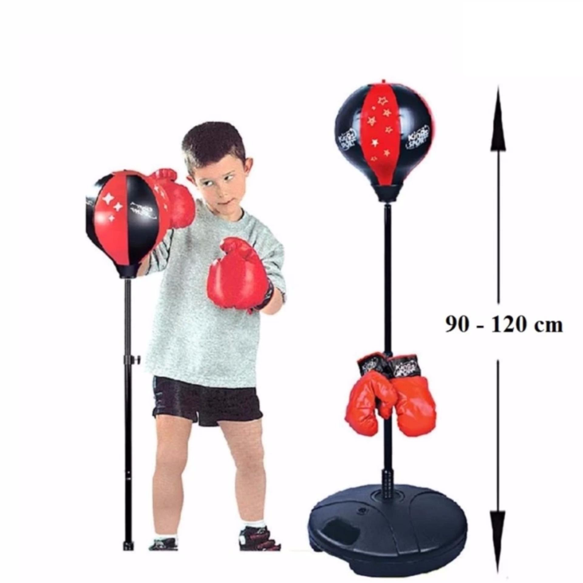 BỘ ĐỒ CHƠI THỂ THAO ĐẤM BỐC BOXING CHO TRẺ EM (có găng tay, bơm tay)